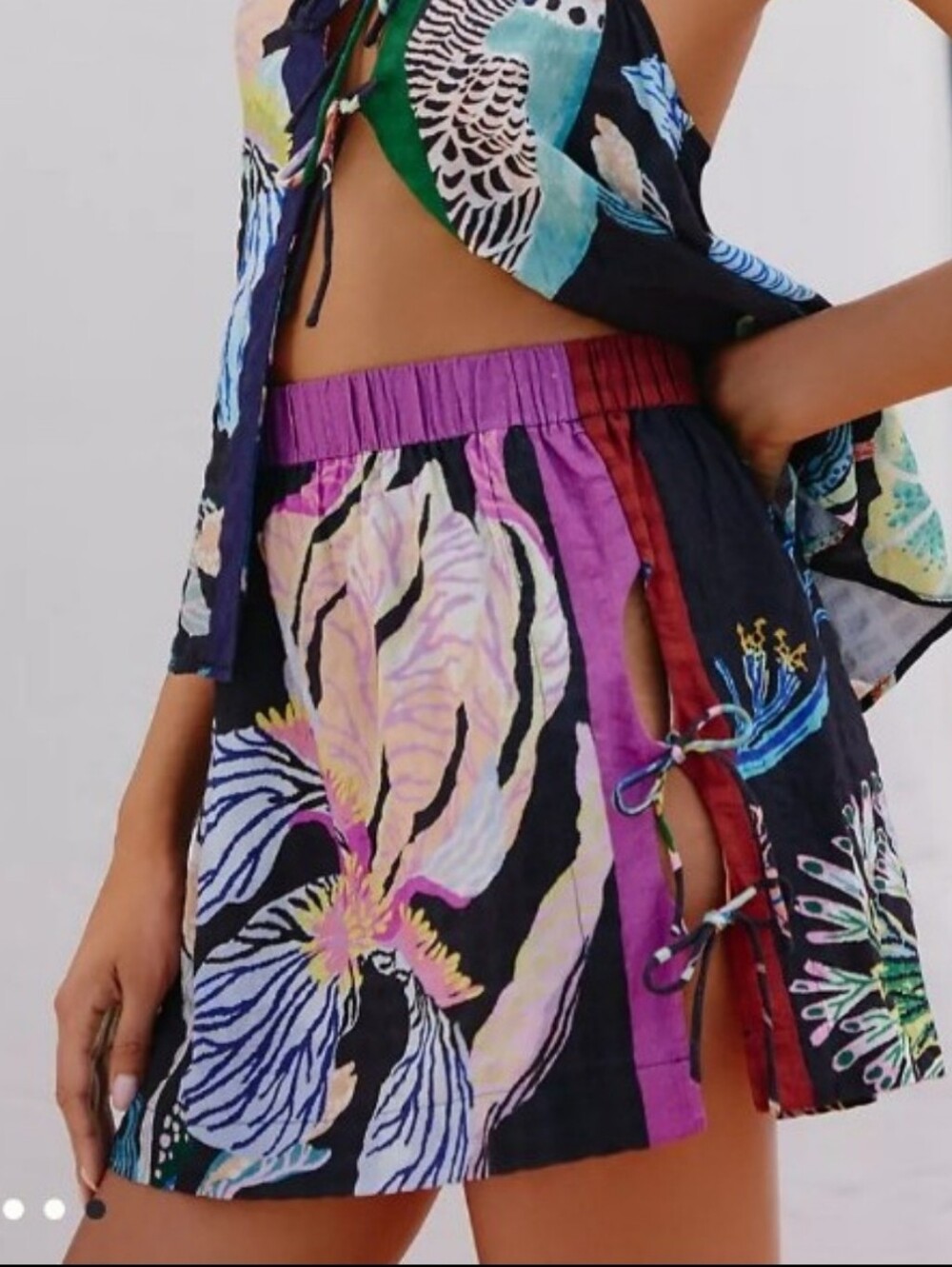NWT Celandine x Sarah Gordon Wrap Mini Skirt